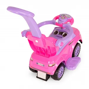 Hračkárske autíčko Rider Walker Pusher 3v1, ružové