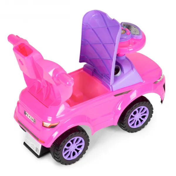 Hračkárske autíčko Rider Walker Pusher 3v1, ružové