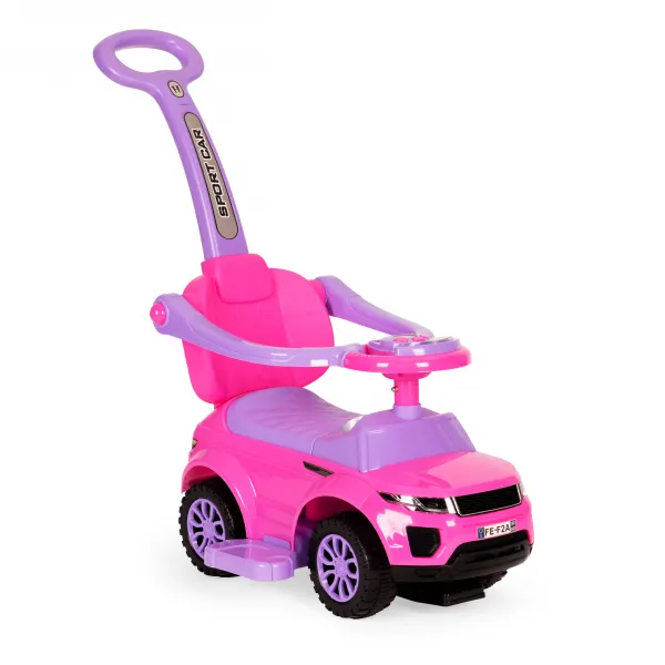 Hračkárske autíčko Rider Walker Pusher 3v1, ružové