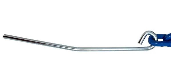 JAKS Lesnícka reťaz s hákom a ihlou G100 60 kN 8 x 26 mm modrá Dĺžka reťaze: 2m
