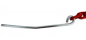 Lesnícka reťaz s hákom a ihlou G8 60 kN 8 x 26 mm červená Dĺžka reťaze: 4m