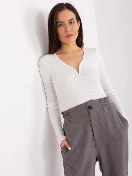 Factory Dámsky topík s výstrihom JANET Farba: Mocca, Veľkosť: L/XL