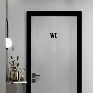 Drevený piktogram na WC