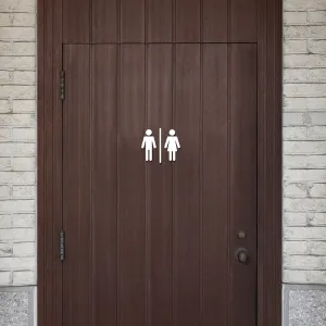 Drevené piktogramy na WC - Muži / Ženy