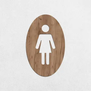 2 dielne označenie toaliet - Ženy, Muži