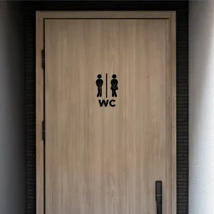 Drevené symboly - Dámske a Pánske WC