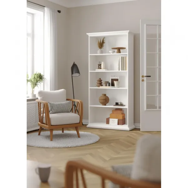 Regál, biela, PARIS 79864