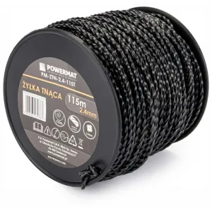 Žacia struna do krovinorezu 2.4mm 115m 4-hranná PM-ZTN-2.4-115T