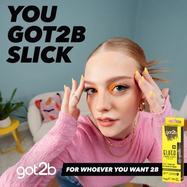 got2b Glued fixačný gél na obočie 2v1 Tinted Brown 16 ml