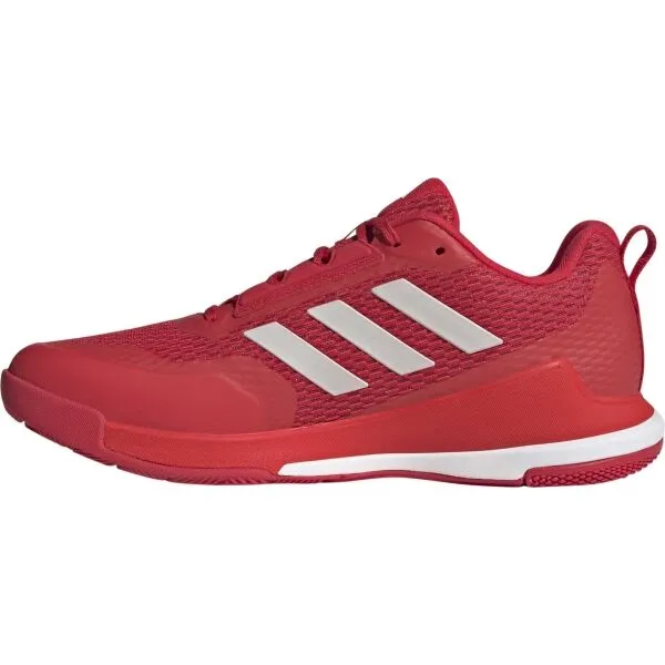adidas NOVAFLIGHT 2 M Pánska halová obuv, červená, veľkosť 46