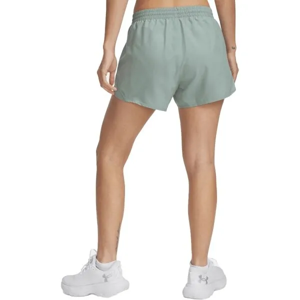 Under Armour FLY BY 3'' Dámske kraťasy, svetlo zelená, veľkosť S