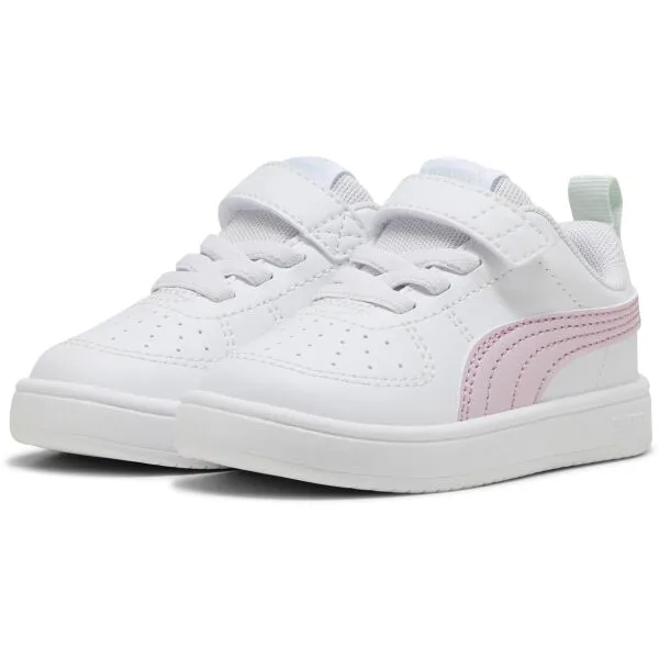 Puma RICKIE AC+INF Detská voľnočasová obuv, biela, veľkosť 38