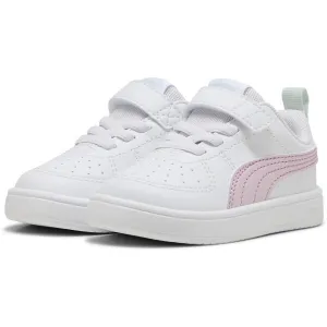 Puma RICKIE AC+INF Detská voľnočasová obuv, biela, veľkosť 38