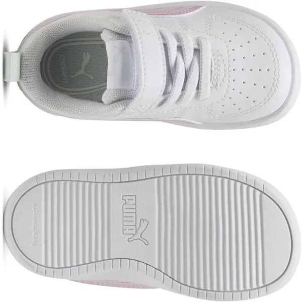 Puma RICKIE AC+INF Detská voľnočasová obuv, biela, veľkosť 38