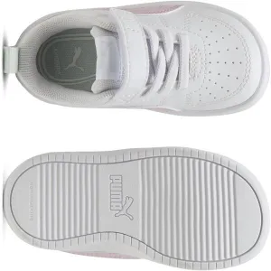 Puma RICKIE AC+INF Detská voľnočasová obuv, biela, veľkosť 38