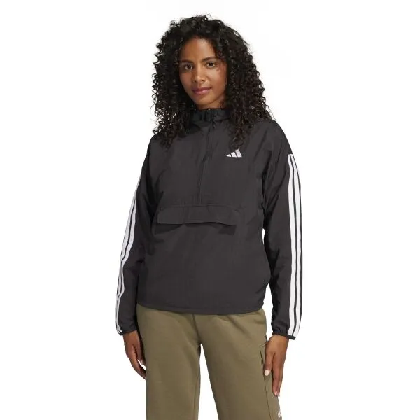 adidas ESSENTIALS 3-STRIPES Dámska vetrovka, čierna, veľkosť