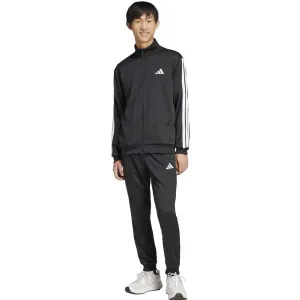 Tepláková súprava adidas 3S FT TT TS pánska, čierna farba, JC5375