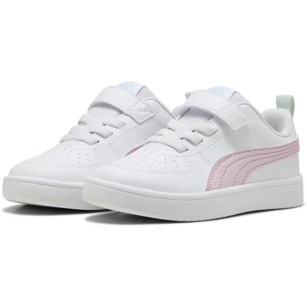 Puma RICKIE AC+PS Detská voľnočasová obuv, biela, veľkosť 32