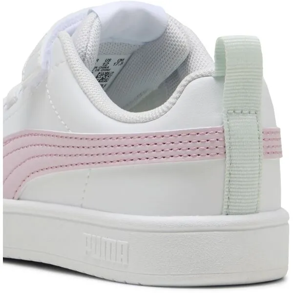 Puma RICKIE AC+PS Detská voľnočasová obuv, biela, veľkosť 32