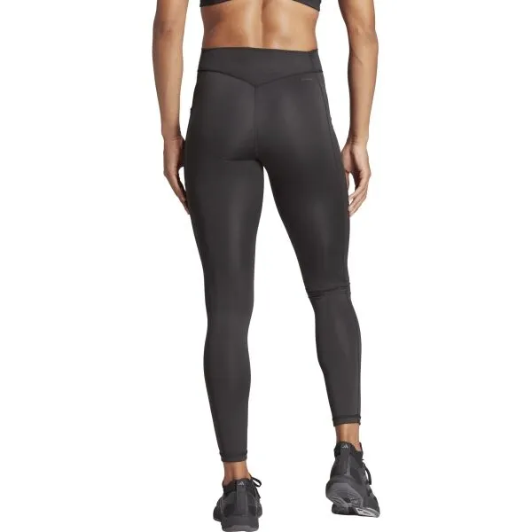 adidas OPTIME ESSENTIALS STASH POCKET LEGGINGS Dámske legíny, čierna, veľkosť