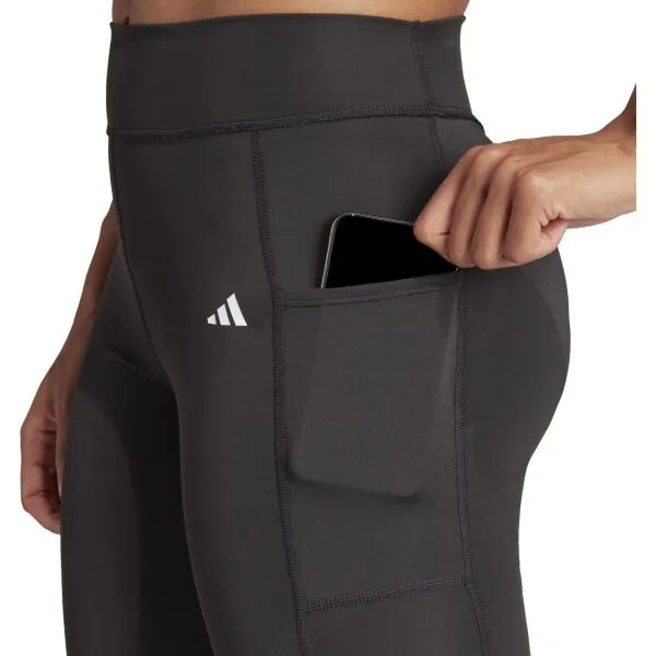 adidas OPTIME ESSENTIALS STASH POCKET LEGGINGS Dámske legíny, čierna, veľkosť