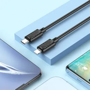Hoco X88 kábel USB-C - Lightning, PD 2,4A 20W, 1 m, čierny