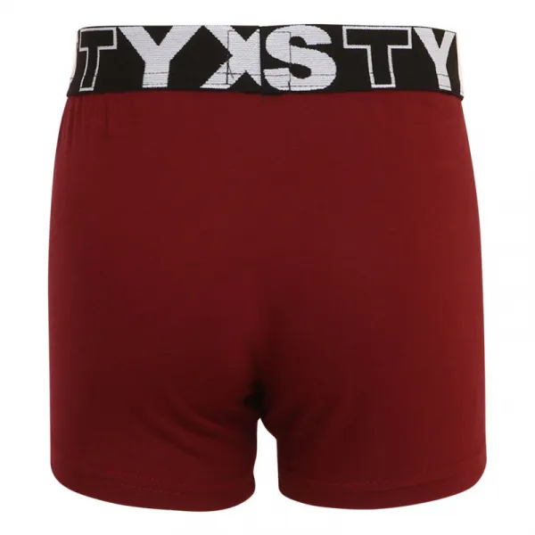 Detské boxerky Styx športová guma vínové (GJ1060) 4-5 let, trenky