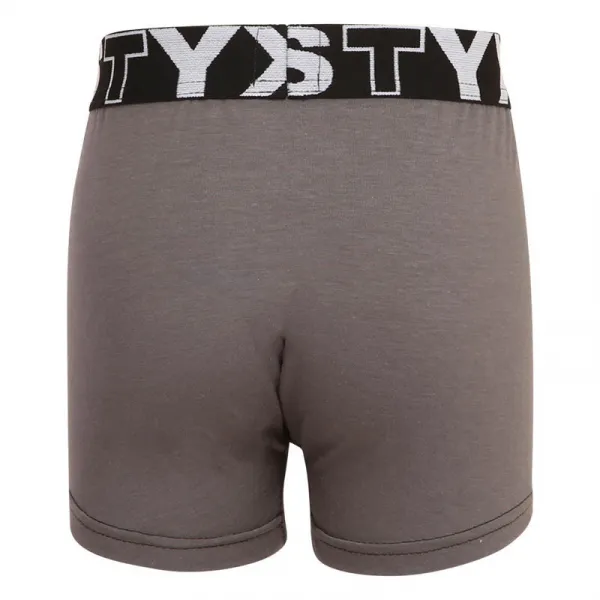 Detské boxerky Styx športová guma tmavo sivé (GJ1063) 4-5 let, trenky