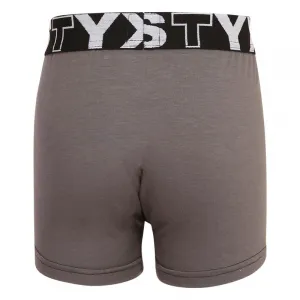 Detské boxerky Styx športová guma tmavo sivé (GJ1063) 4-5 let, trenky