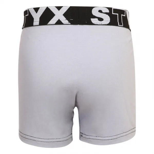 Detské boxerky Styx športová guma svetlo sivé (GJ1067) 4-5 let, trenky