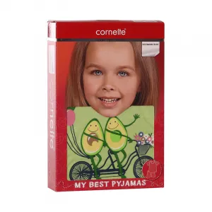 Dievčenské pyžamo Cornette avocado (787/77) 98