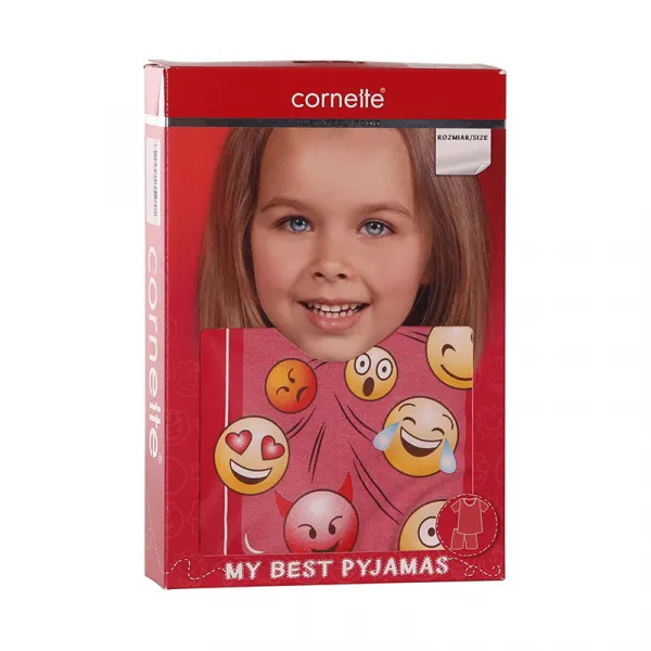 Dievčenské pyžamo Cornette emoticon (787/64) 86