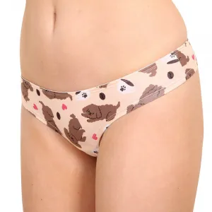 Veselé dámske nohavičky brazilky Dedoles Puppuccino (D-W-UN-BL-C-C-237) S