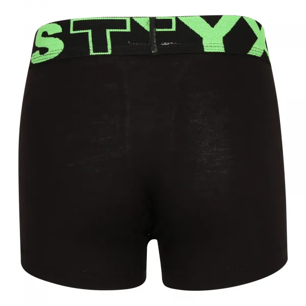 Detské boxerky Styx športová guma čierne (GJ962) 6-8 let, trenky