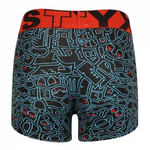Detské boxerky Styx art športová guma doodle (GJ1256) 6-8 let, trenky