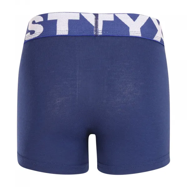 Detské boxerky Styx športová guma tmavo modré (GJ968) 6-8 let, trenky