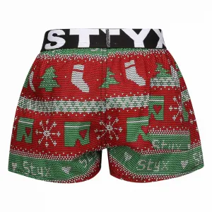 Children's boxer shorts Styx art sports elastic Christmas knitted