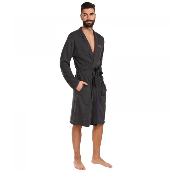 Pánsky župan Tommy Hilfiger sivý (UM0UM02990 P5Q) M