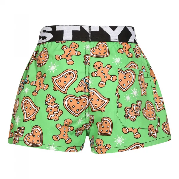 Detské trenky Styx art športová guma Vianoce perníčky (BJ1753) 4-5 let, trenírky