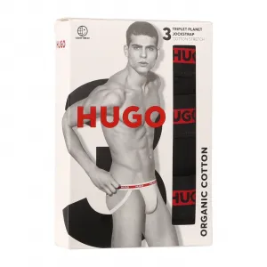 3PACK pánske jocksy HUGO čierné (50517882 001) S