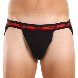 3PACK pánske jocksy HUGO čierné (50517882 001) S