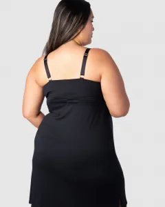 Dámska nočná košilka Hotmilk Dream Nightie FULL CAP kojacia čierna (DNB) S