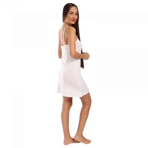 Dámska nočná košeľa Gianvaglia bielá (GBTW-817-white) S/M