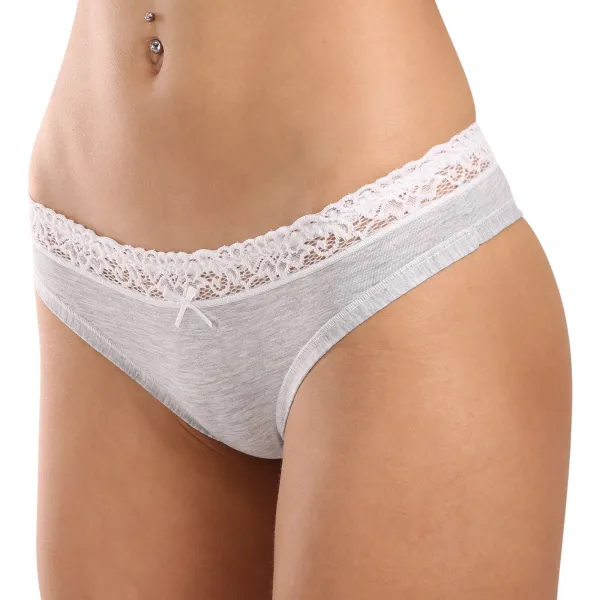 Dámske brazilky Lovelygirl sivé (8308-grey) M
