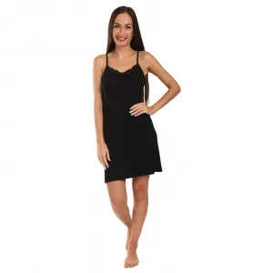 Dámska nočná košeľa Gianvaglia čierná (GBTW-817-black) S/M