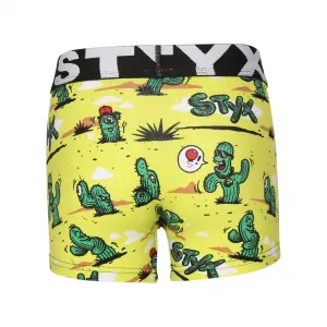 Detské boxerky Styx art športová guma kaktusy (GJ1351) 4-5 let, trenky