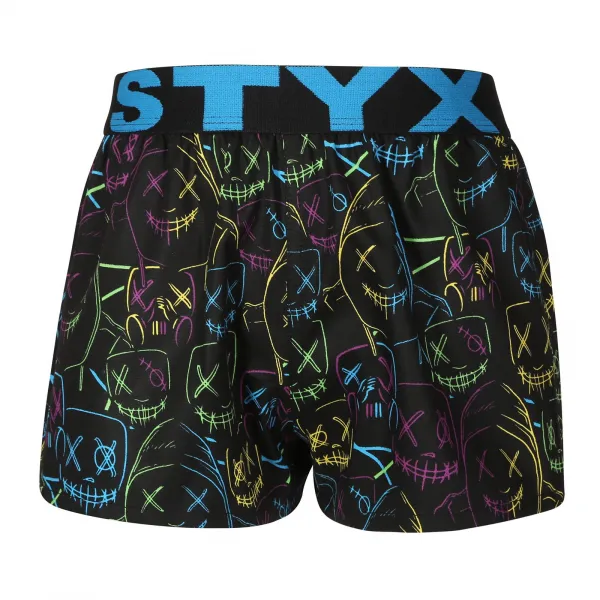 3PACK Detské trenky Styx art športová guma viacfarebné (3BJ18023) 4-5 let, trenírky