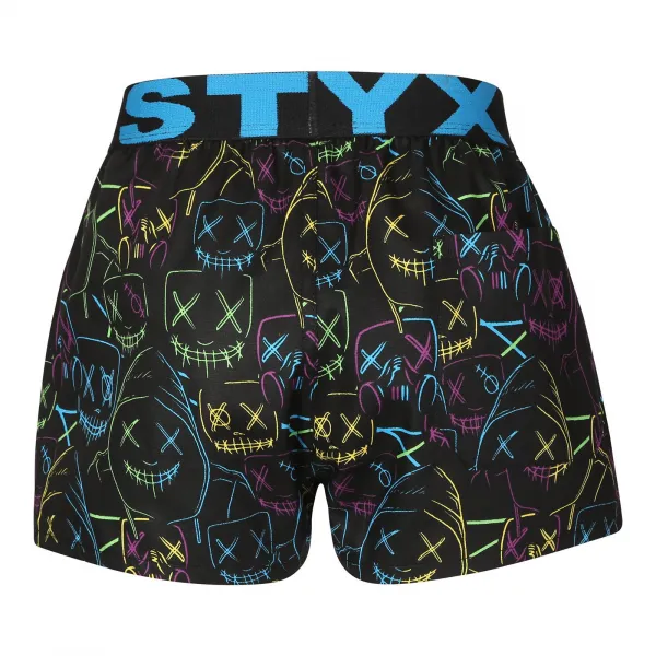 3PACK Detské trenky Styx art športová guma viacfarebné (3BJ18023) 4-5 let, trenírky