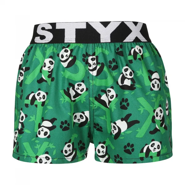 3PACK Detské trenky Styx art športová guma viacfarebné (3BJ18023) 4-5 let, trenírky