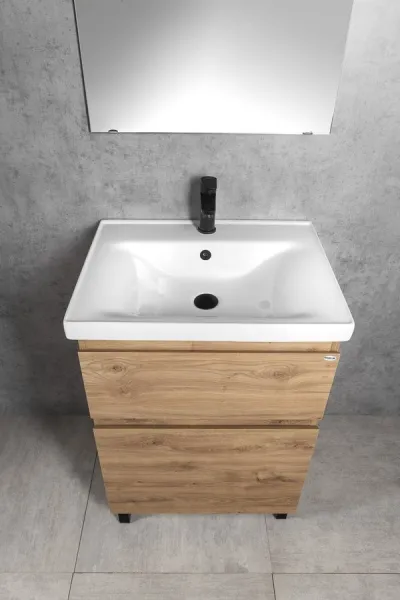 AQUALINE - SAVA 60 keramcké umývadlo nábytkové 60x46cm, biela 2060